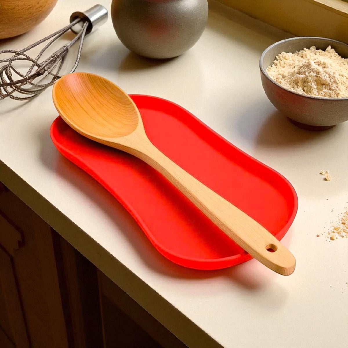 3D-Printed Spoon and Spatula Rest Tray — view 3, 3D printed, HappyLayerMint Malta