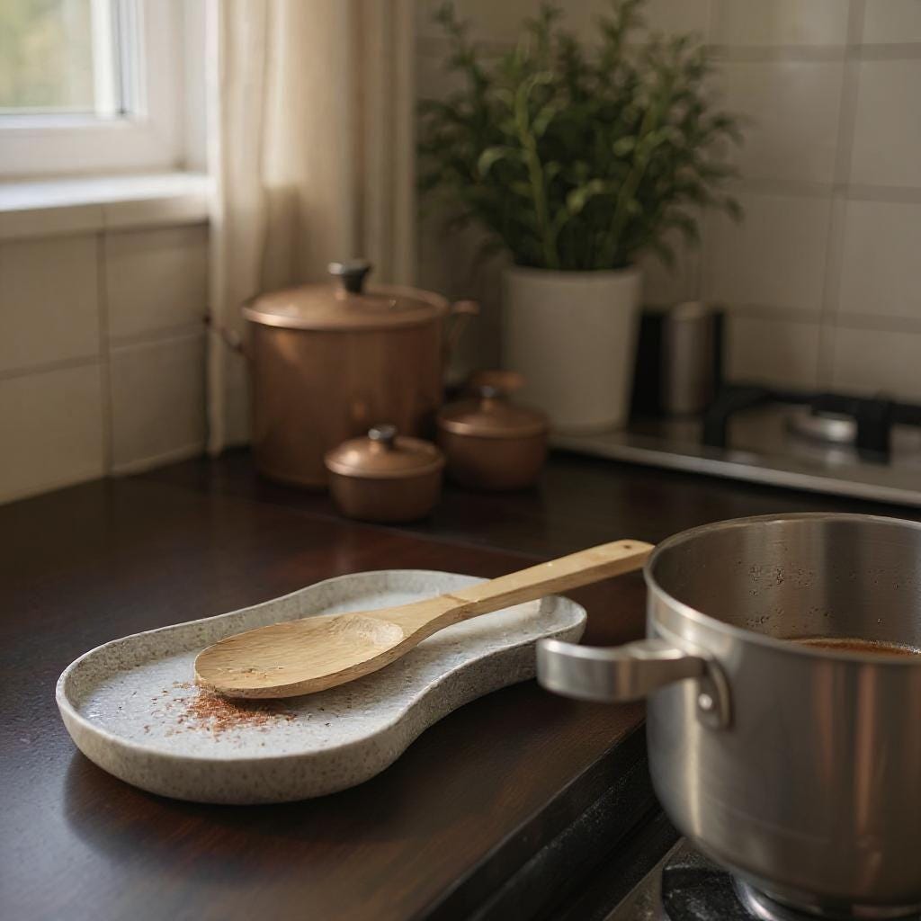 3D-Printed Spoon and Spatula Rest Tray — view 8, 3D printed, HappyLayerMint Malta