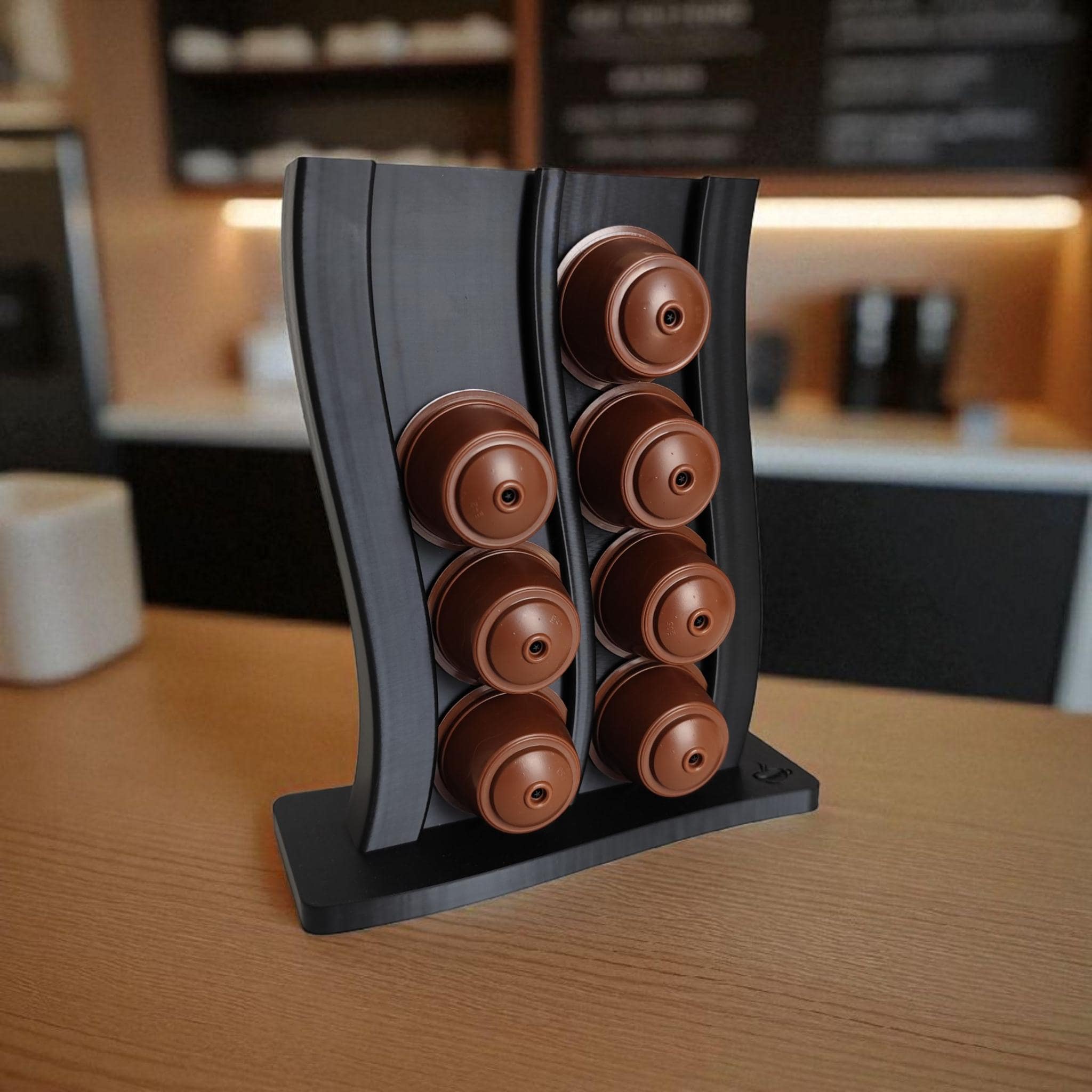 16-Pod Coffee Capsule Holder — view 8, 3D printed, HappyLayerMint Malta