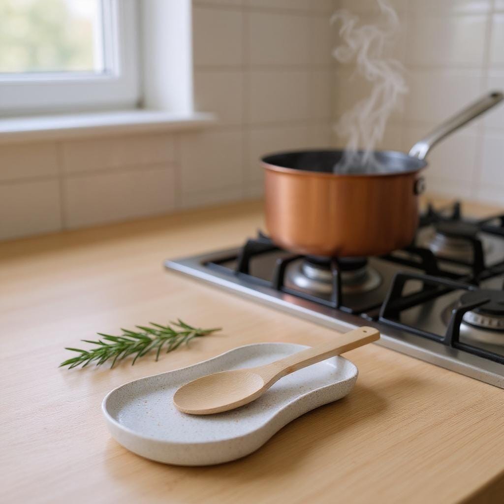 3D-Printed Spoon and Spatula Rest Tray — view 4, 3D printed, HappyLayerMint Malta