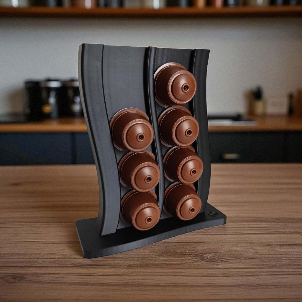 16-Pod Coffee Capsule Holder — view 6, 3D printed, HappyLayerMint Malta
