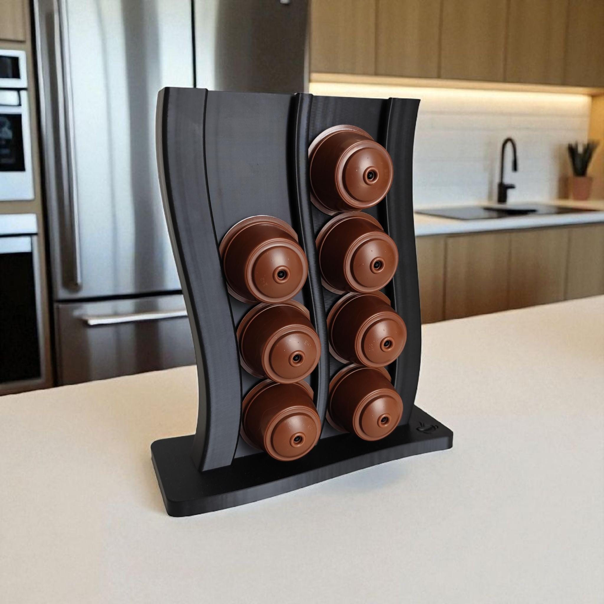16-Pod Coffee Capsule Holder — view 3, 3D printed, HappyLayerMint Malta
