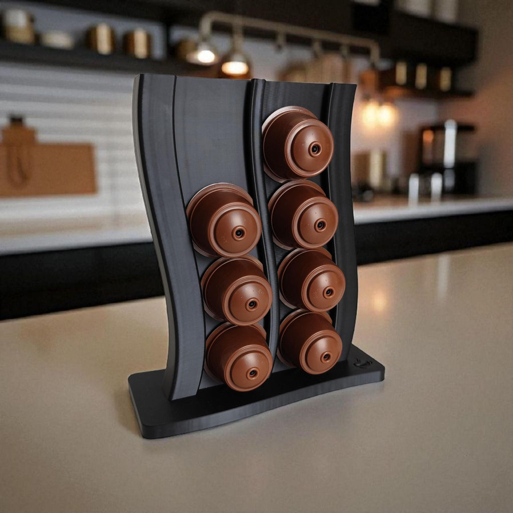 16-Pod Coffee Capsule Holder — view 7, 3D printed, HappyLayerMint Malta