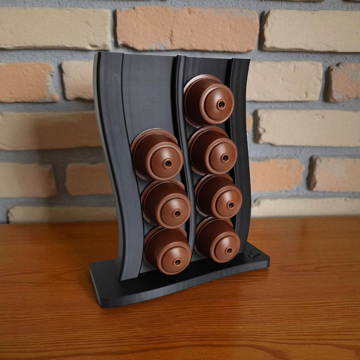 16-Pod Coffee Capsule Holder — view 2, 3D printed, HappyLayerMint Malta