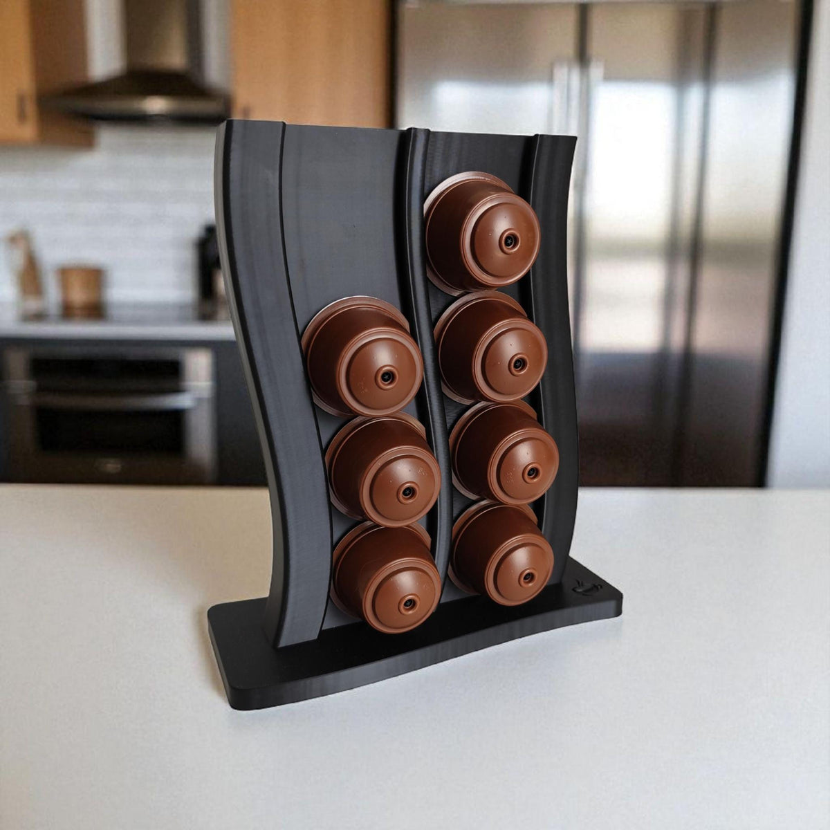 16-Pod Coffee Capsule Holder — view 4, 3D printed, HappyLayerMint Malta