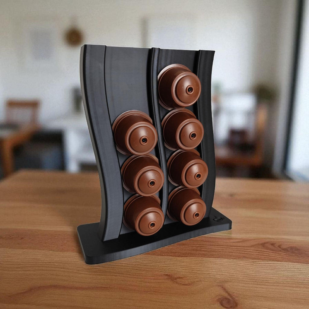16-Pod Coffee Capsule Holder — view 9, 3D printed, HappyLayerMint Malta