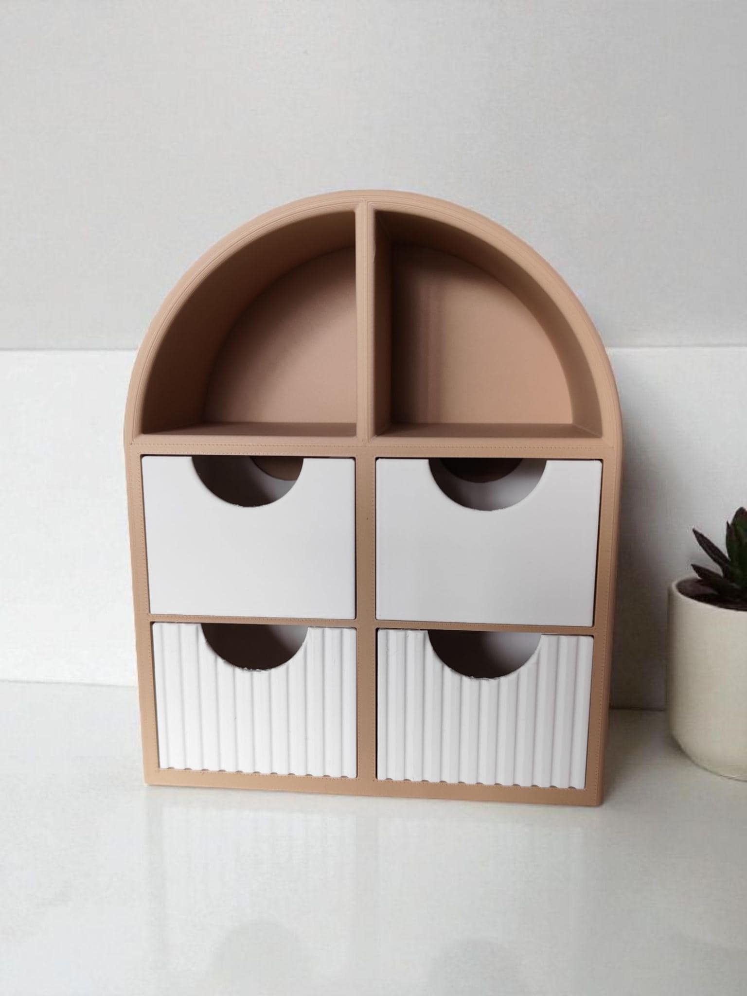 Arched 3D-Printed Jewelry Organizer — view 2, 3D printed, HappyLayerMint Malta