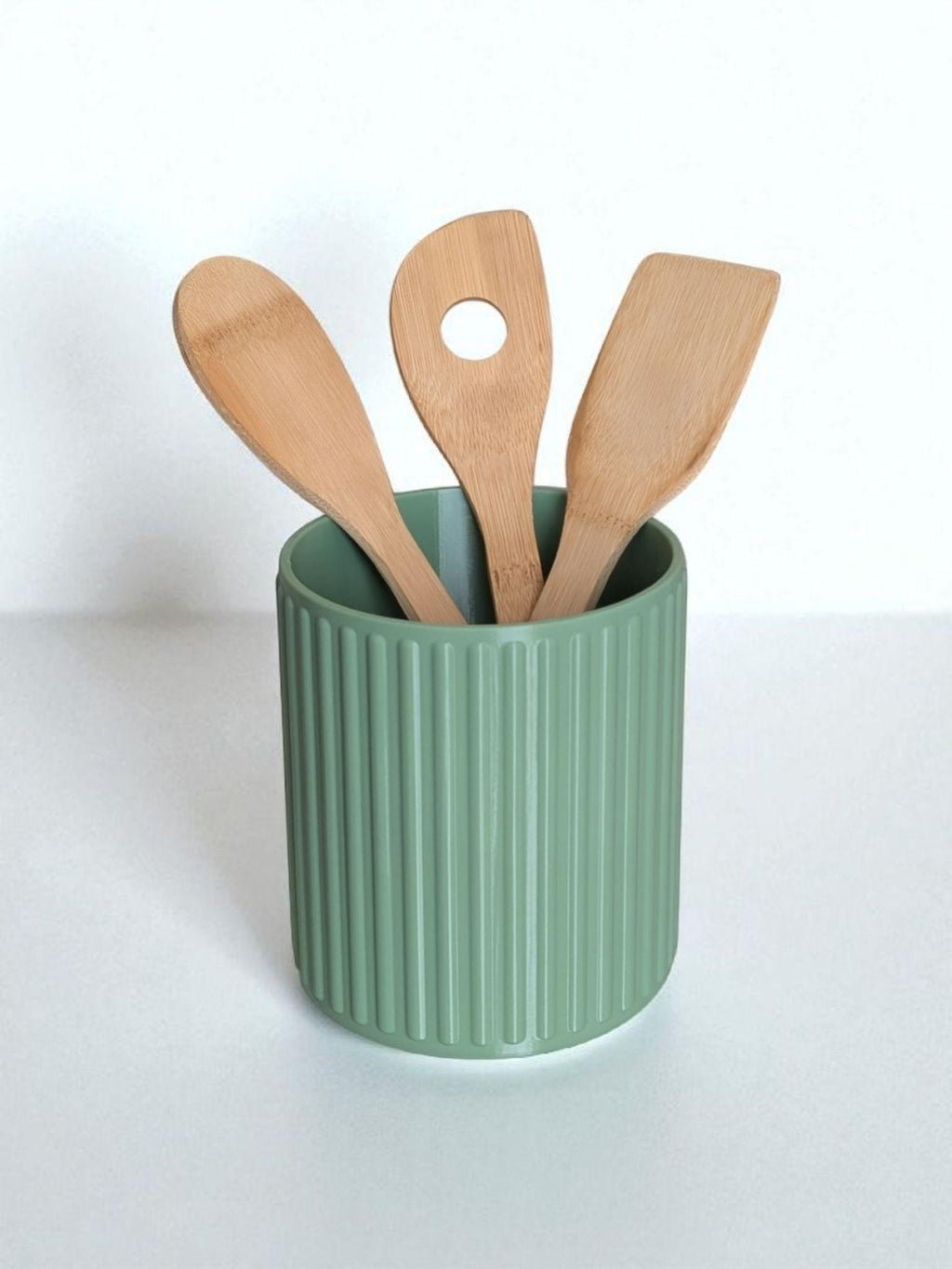 Ribbed 3D-Printed Utensil Holder — view 10, 3D printed, HappyLayerMint Malta