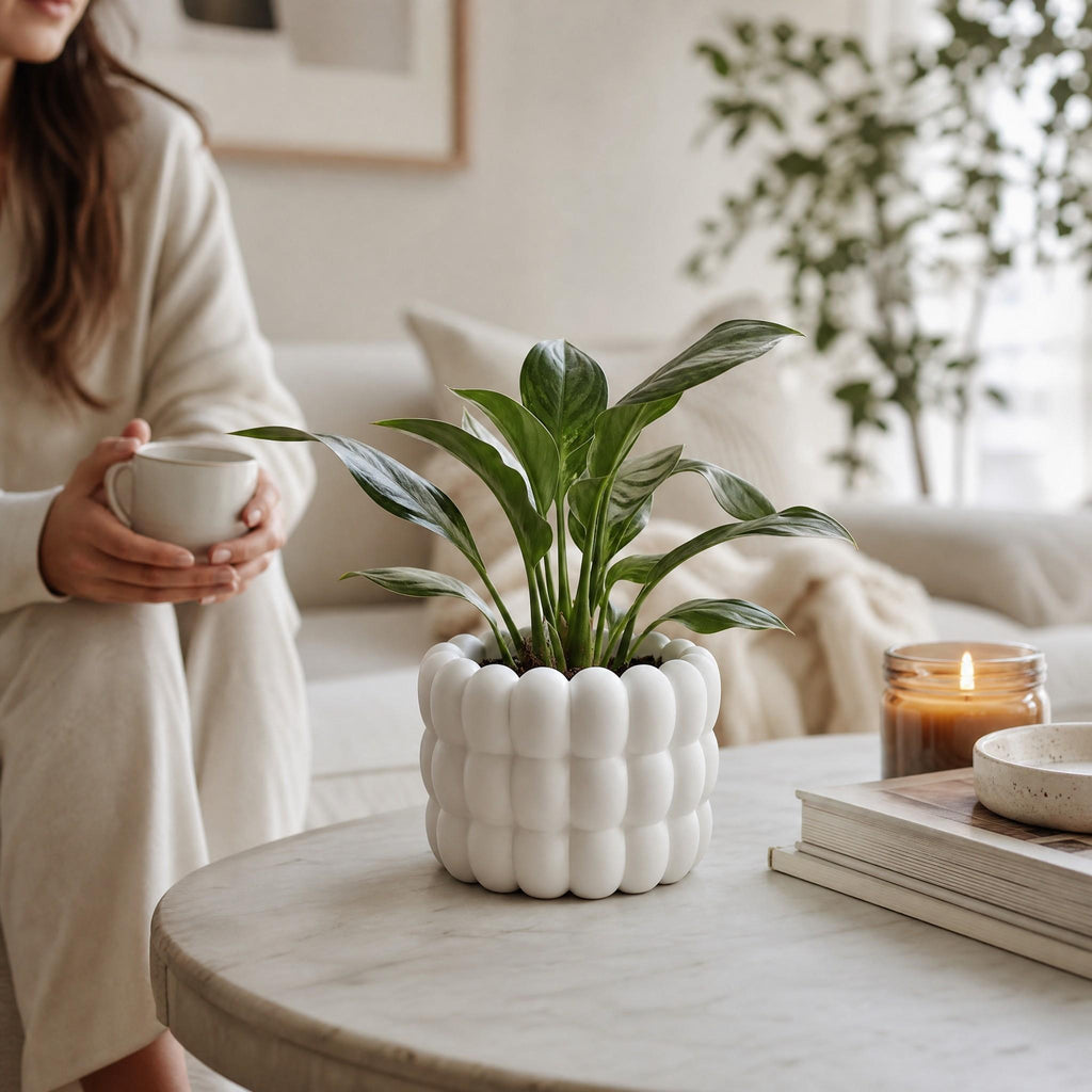 Modern Bubble Planter, Sculptural Plant Pot, Rounded Indoor Planter, Minimalist Home Decor, Plant Lover Gift