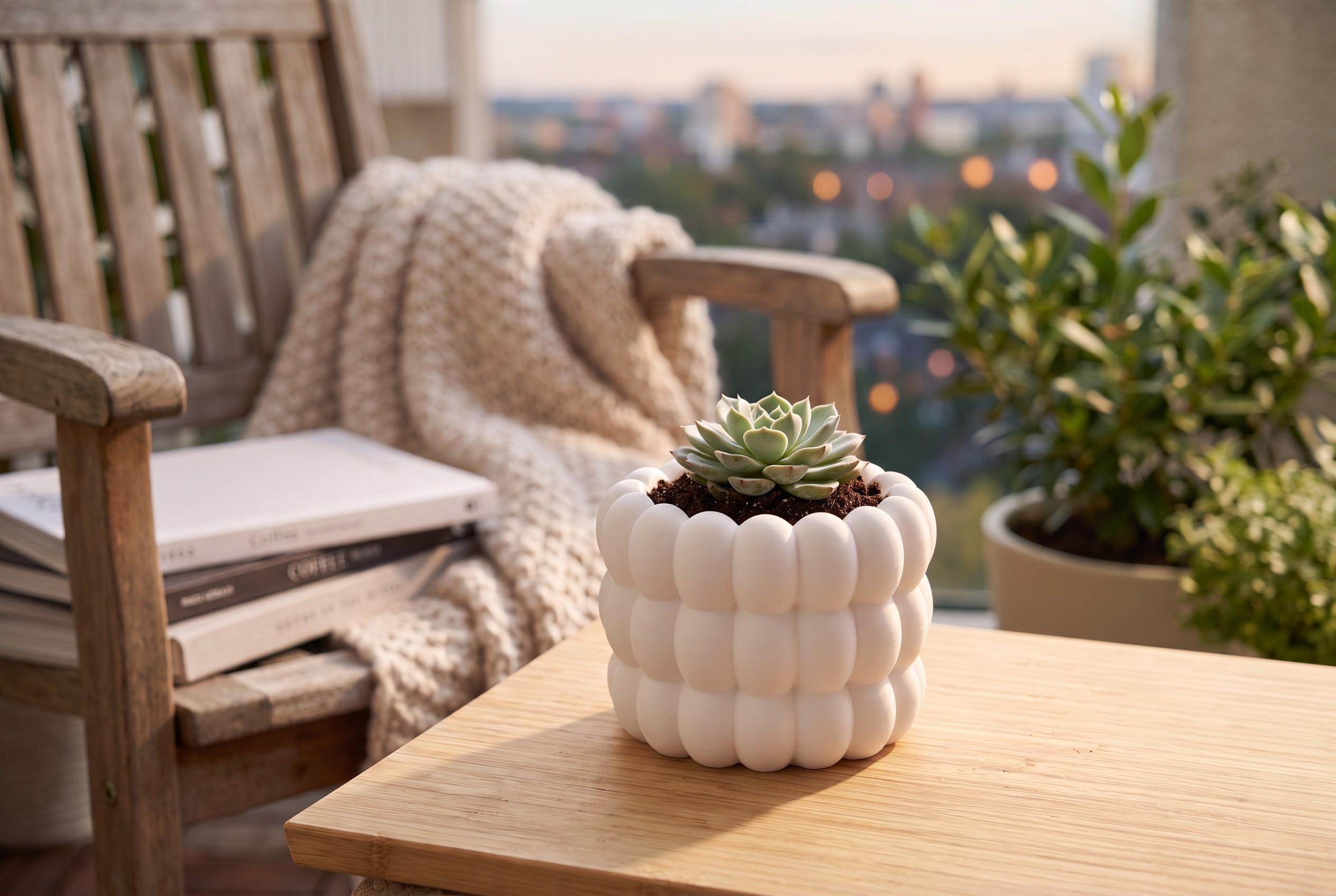 Modern Bubble Planter, Sculptural Plant Pot, Rounded Indoor Planter, Minimalist Home Decor, Plant Lover Gift
