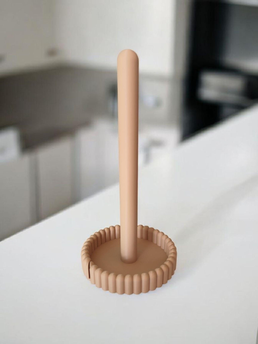 Modern Kitchen Roll Holder, Paper Towel Stand, Minimalist Countertop Storage, Scandinavian Kitchen Accessory