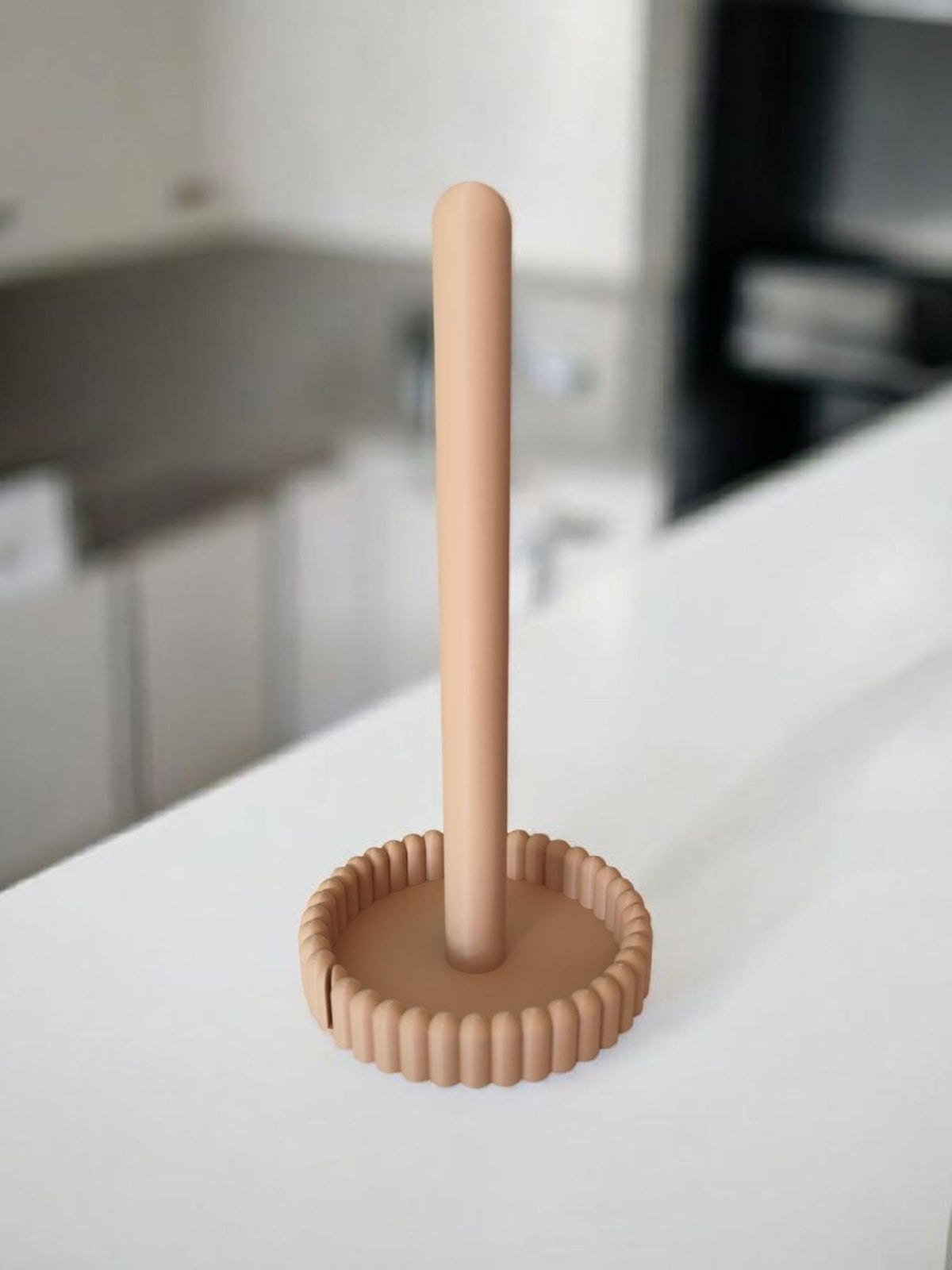 Modern Kitchen Roll Holder, Paper Towel Stand, Minimalist Countertop Storage, Scandinavian Kitchen Accessory