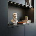 Modern Zeus Bust Statue – Greek God Sculpture, Classical Mythology Decor, Office Shelf Art, Gift for Him