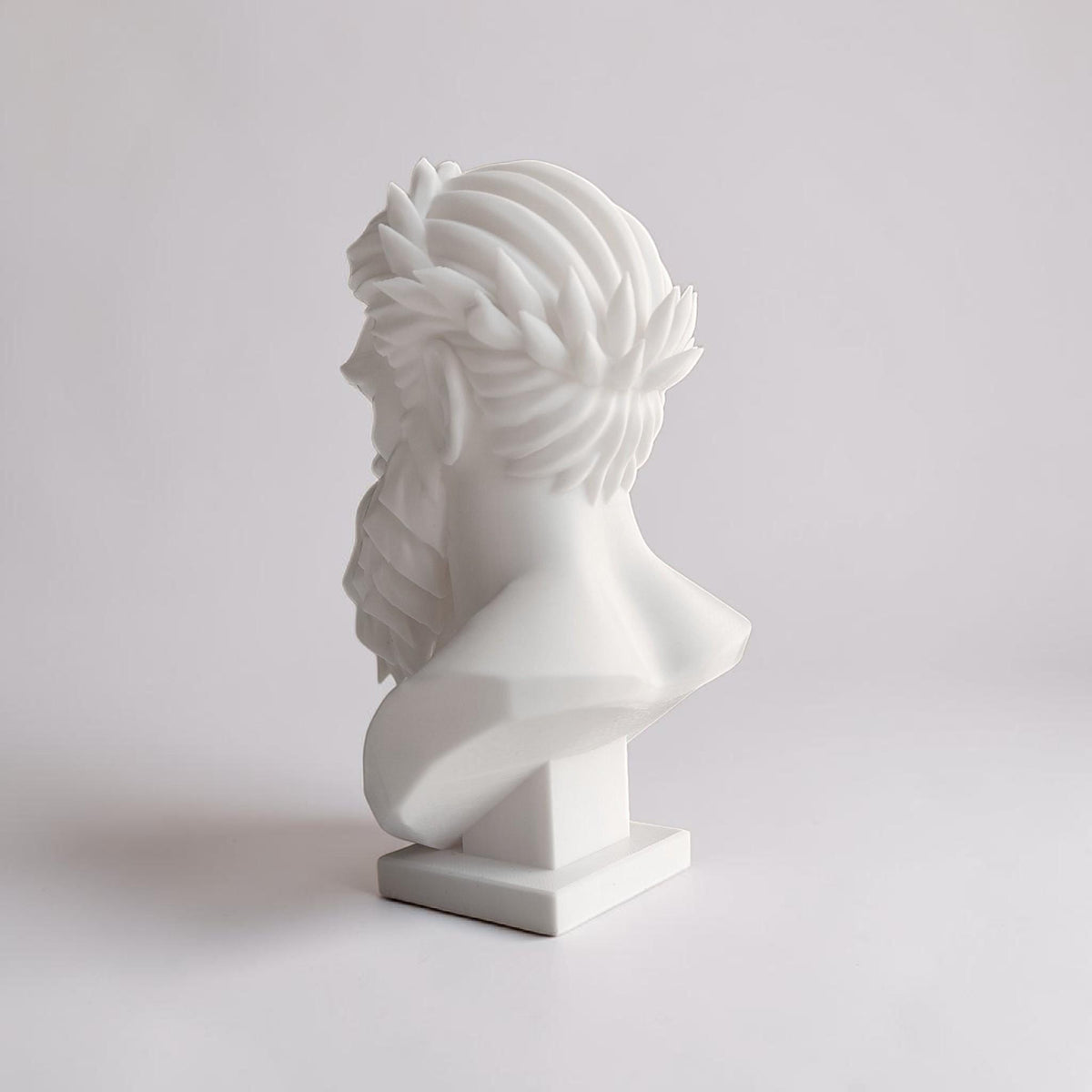 Modern Zeus Bust Statue – Greek God Sculpture, Classical Mythology Decor, Office Shelf Art, Gift for Him