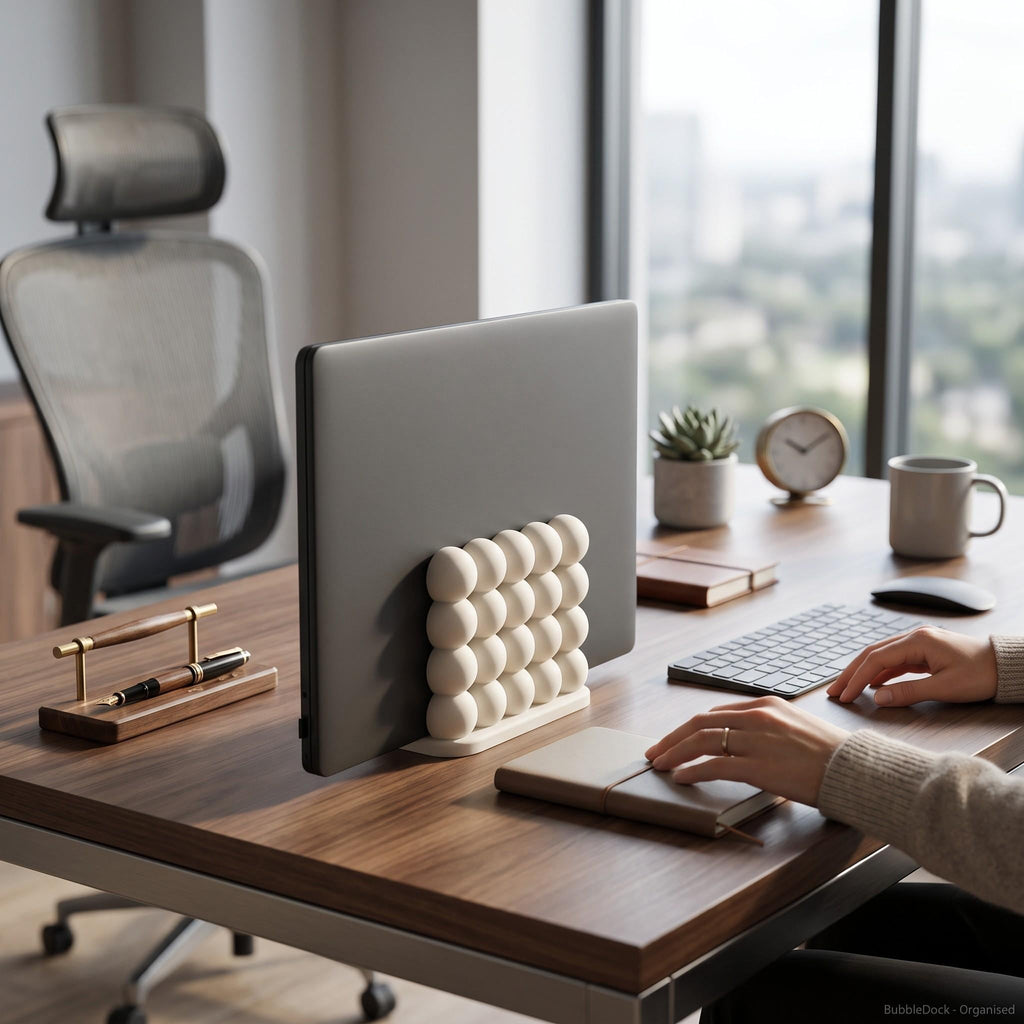 Bubble Bob laptop stand on desk