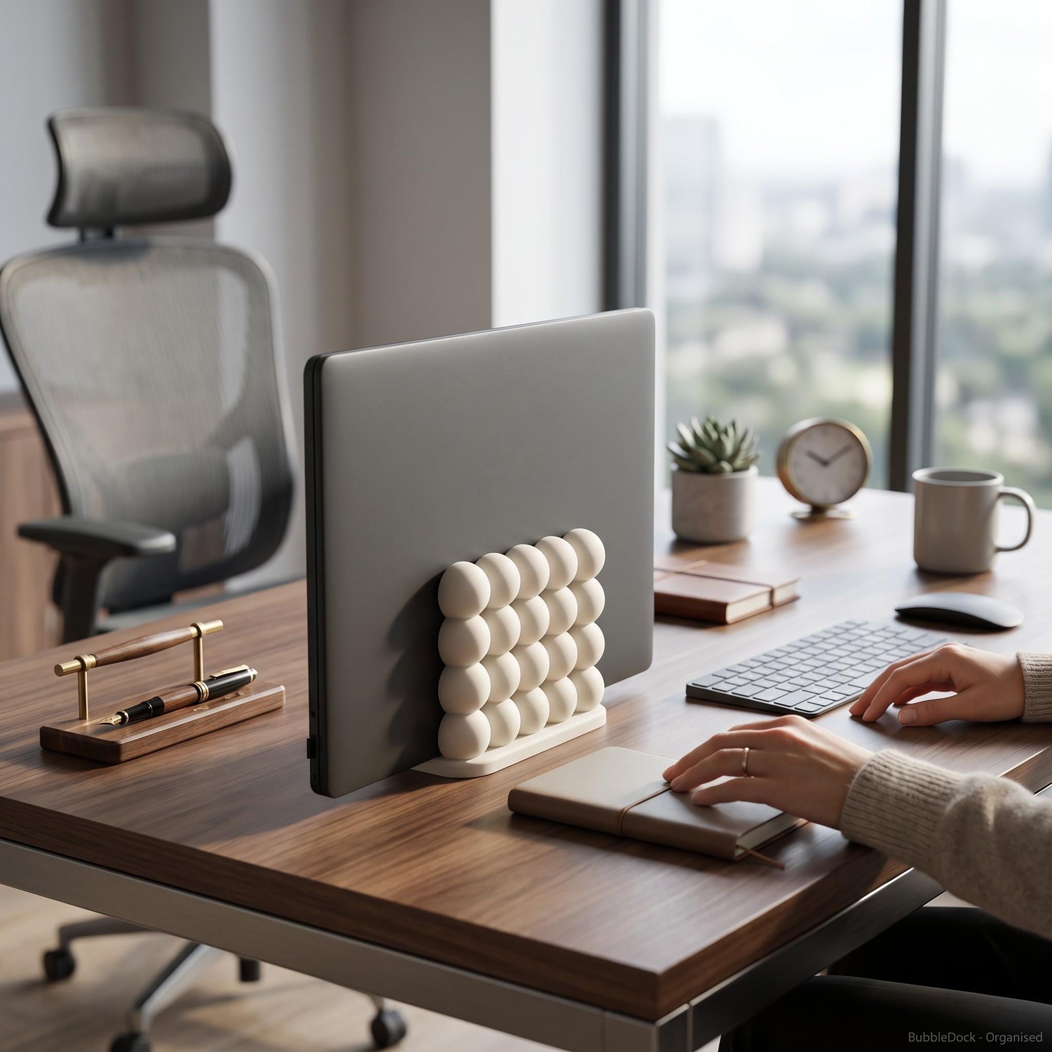 Bubble Bob laptop stand on desk