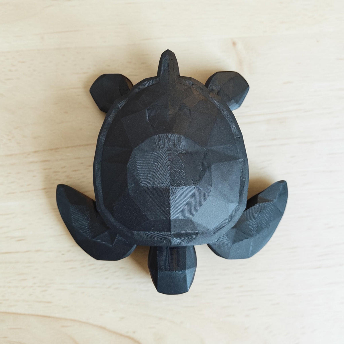 Low Poly Sea Turtle Sculpture, Geometric Ocean Animal Decor, Modern Coastal Shelf Statue, Turtle Lover Gift