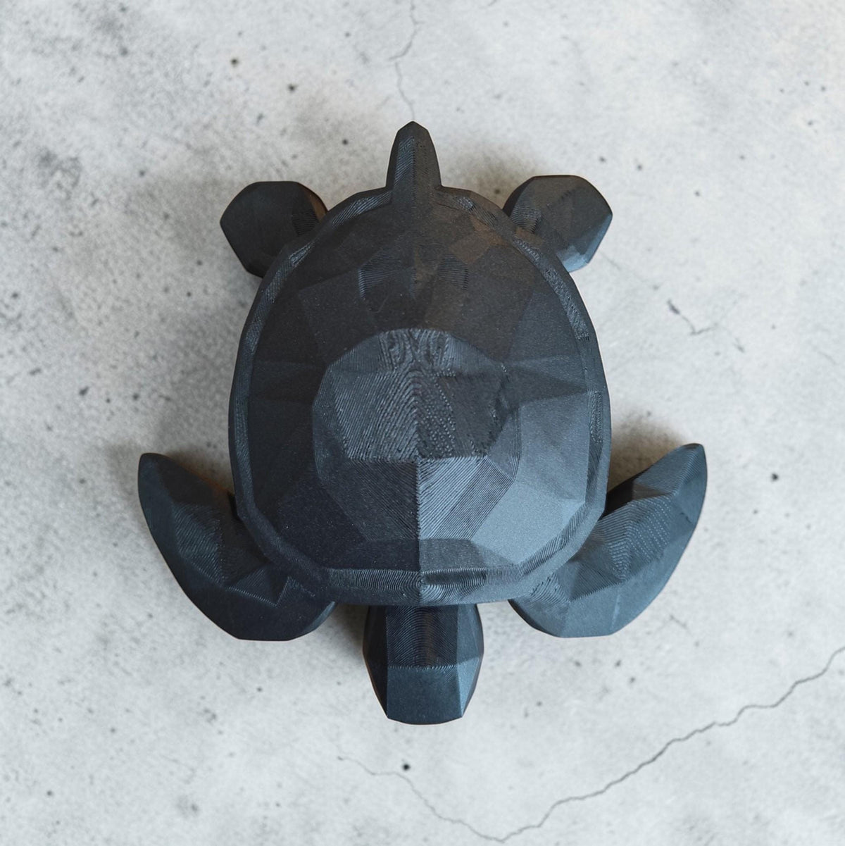 Low Poly Sea Turtle Sculpture, Geometric Ocean Animal Decor, Modern Coastal Shelf Statue, Turtle Lover Gift