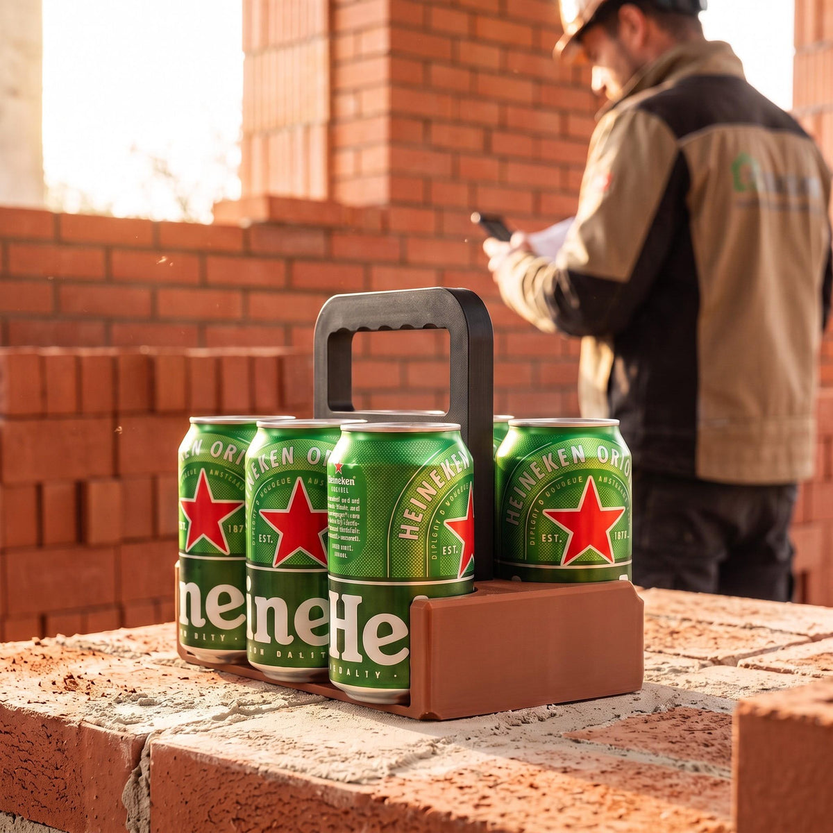 Brick Can Caddy handle detail