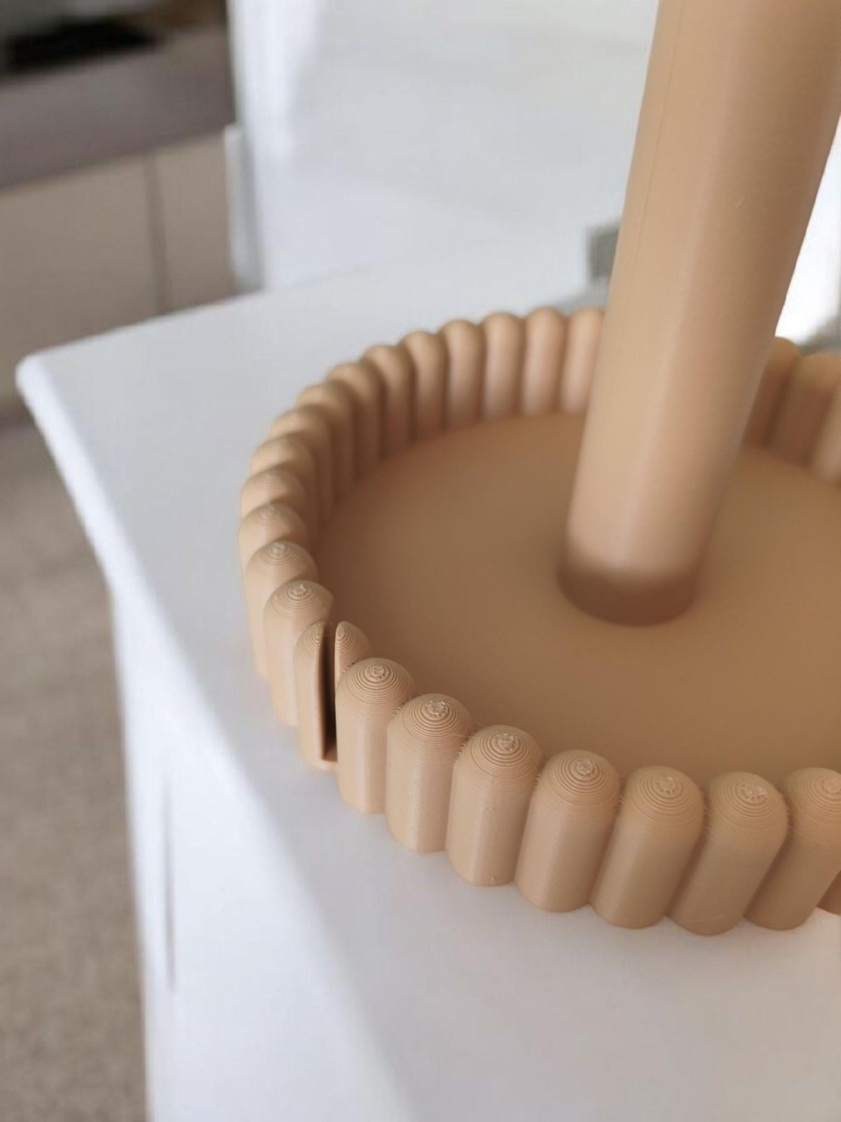 Modern Kitchen Roll Holder, Paper Towel Stand, Minimalist Countertop Storage, Scandinavian Kitchen Accessory