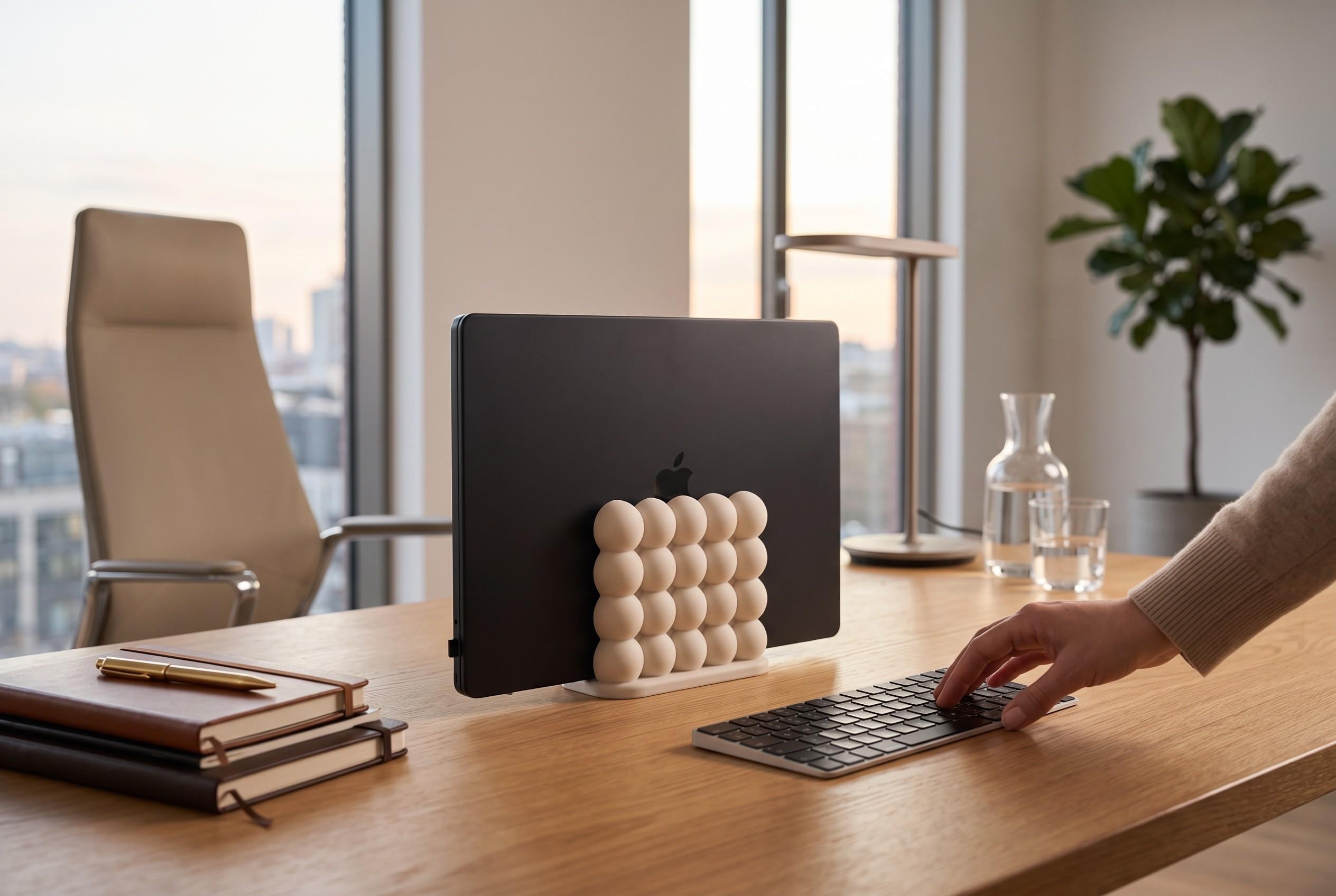 Bubble Bob laptop stand detail