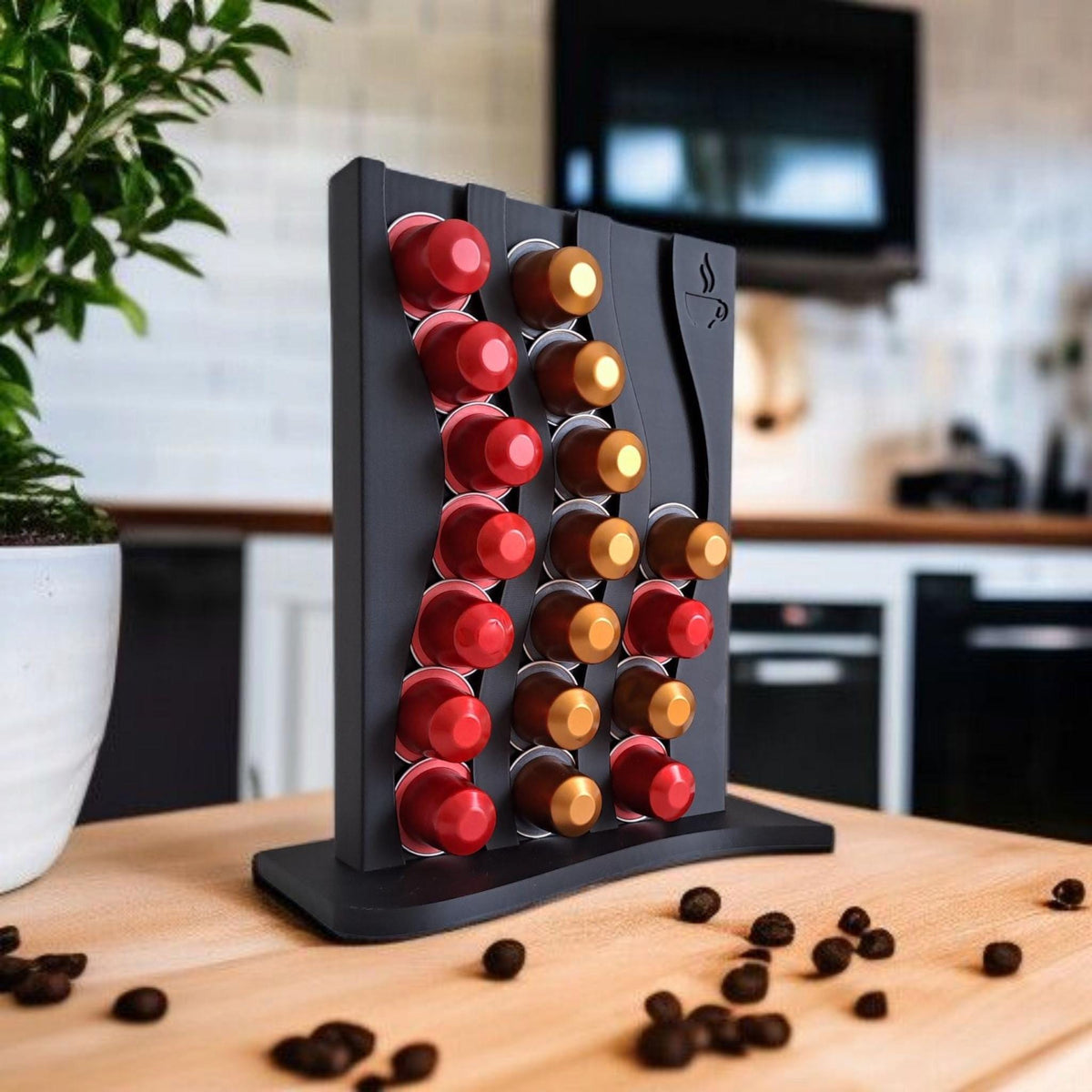 Nespresso capsule holder front view