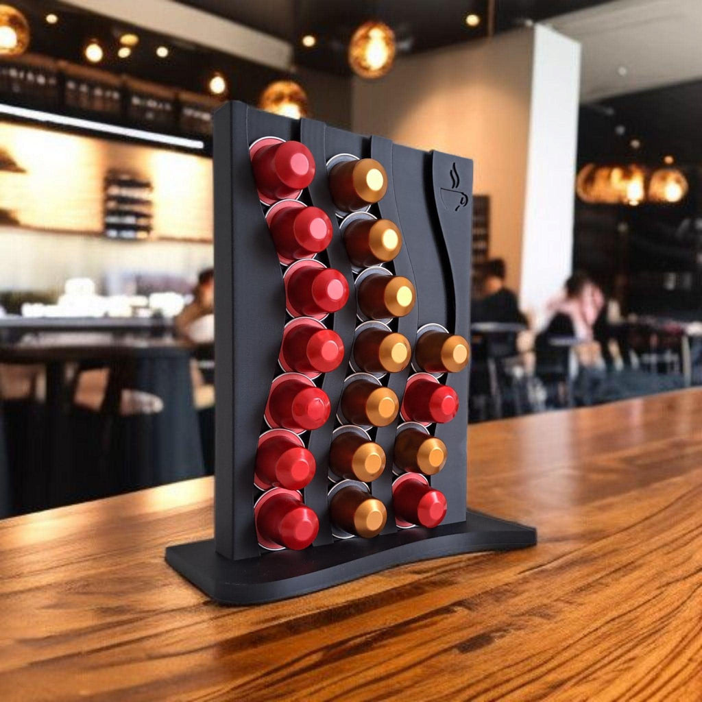 Capsule holder with coffee machine