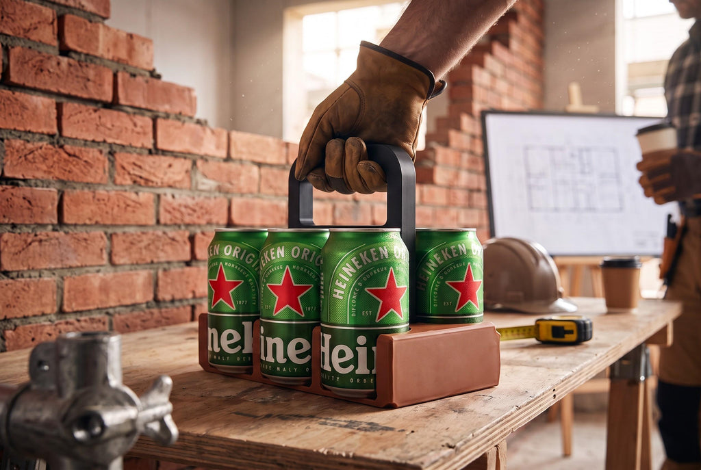 Brick Can Caddy 6-can beverage holder
